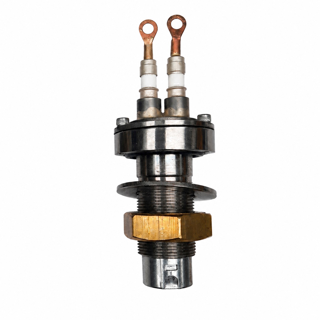 Dual Medium Current Heater Feedthru component