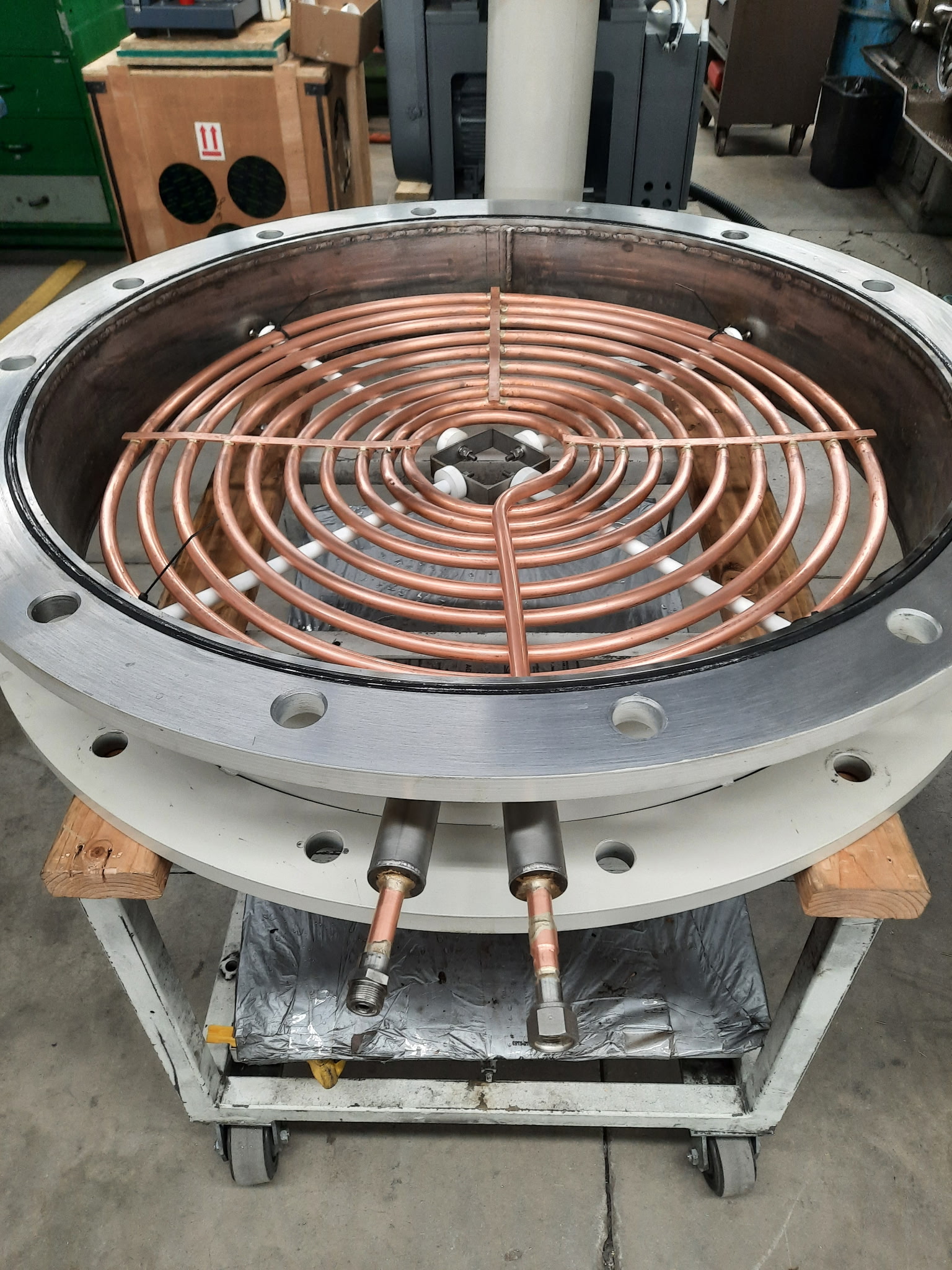 Custom Refrigeration Diffusion Pump Cold Trap component