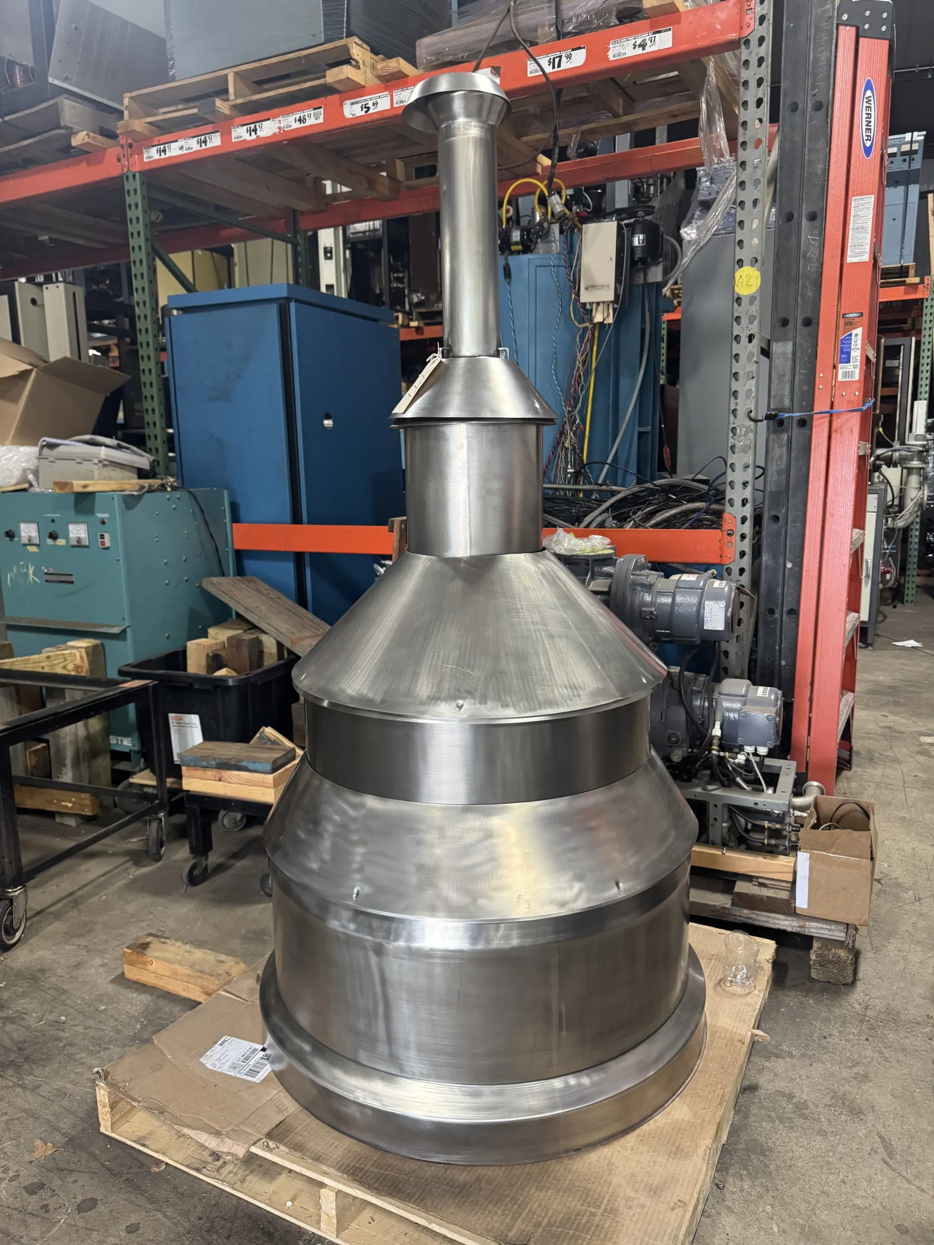 Varian HS-35 diffusion pump stack available from YTI